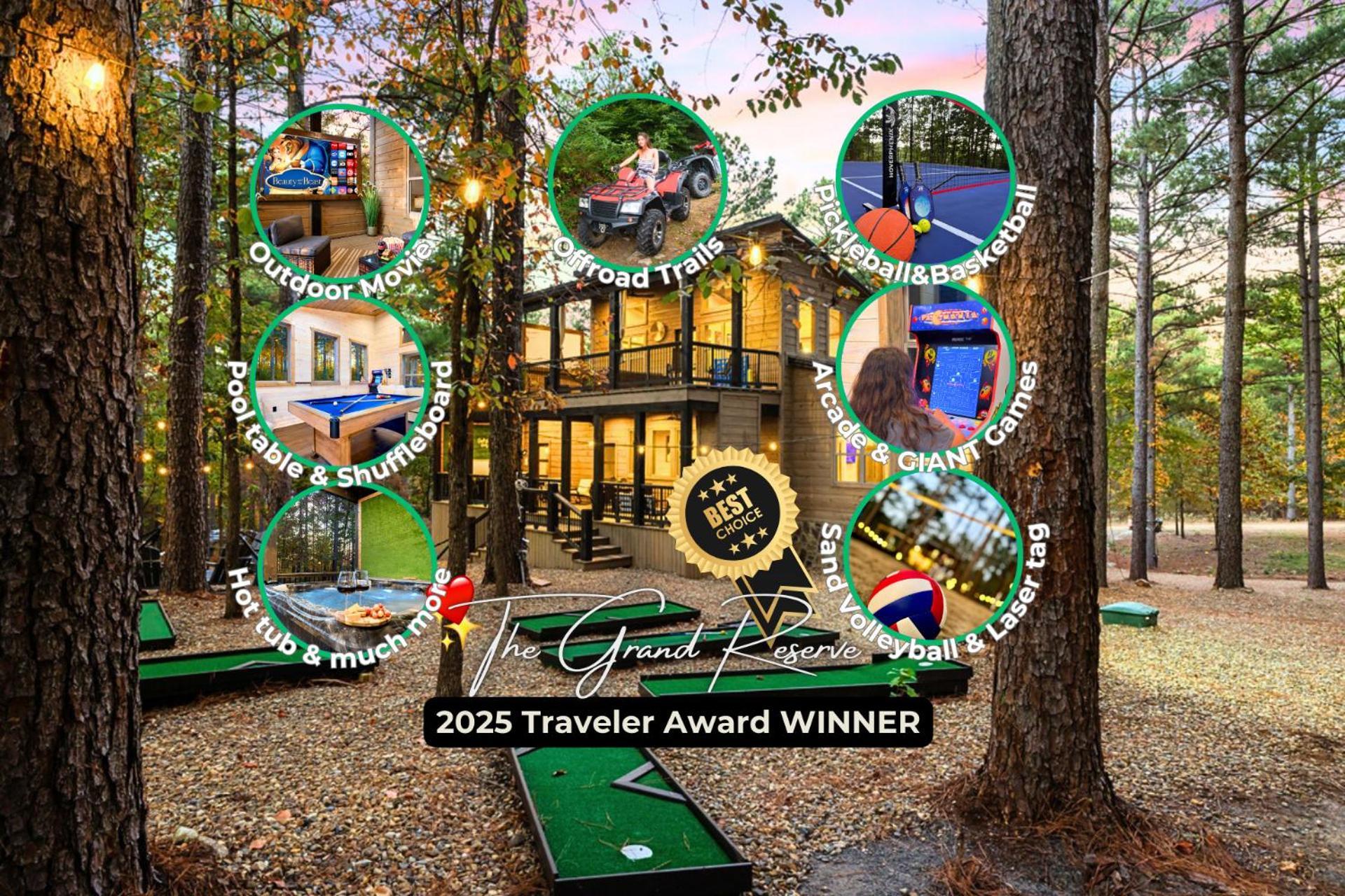 Lux,Hot Tub,Atv,Hiking,Pickleball,Firepit,Arcade Broken Bow Exterior photo